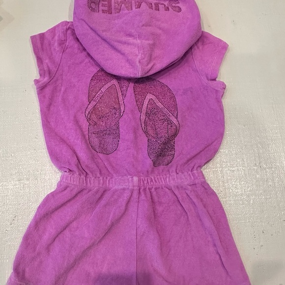 Butter- Pink Terry Cloth Bathing Suit Cover Up - Picture 9 of 11